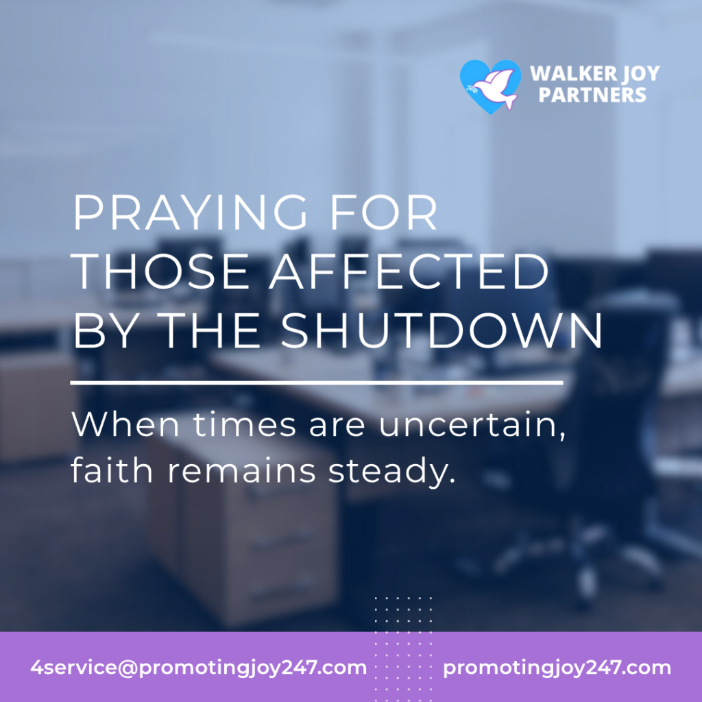 Prayers For Those Affected By The Shutdown